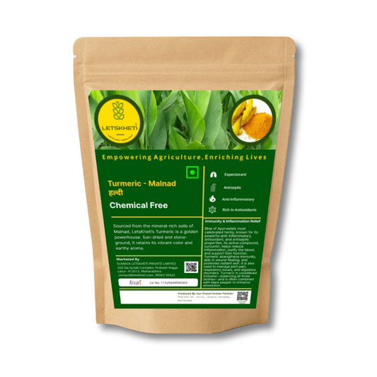 Malnad Turmeric Powder - Pure Spice - Chemical Free