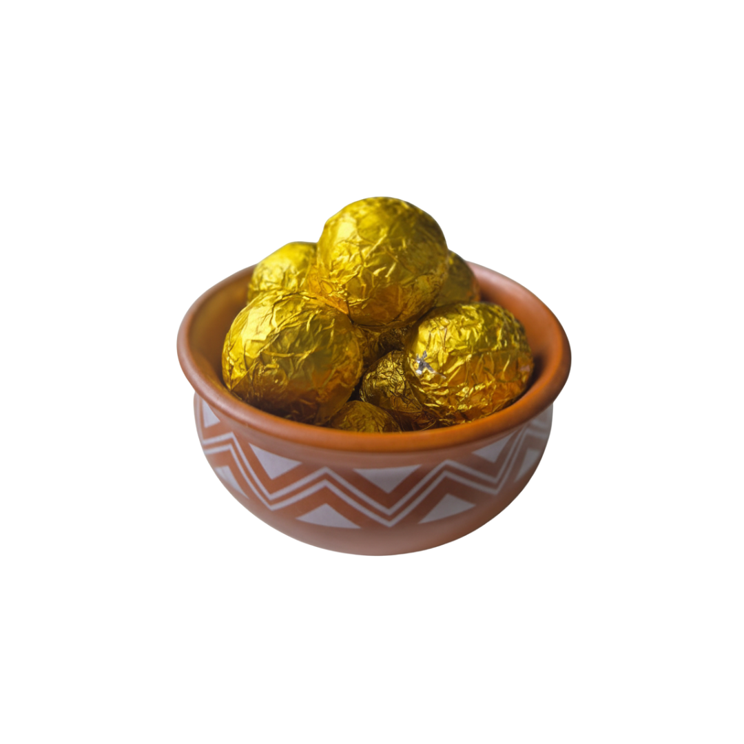 Golden Khapli Laddoo – Sweetened by Dates
